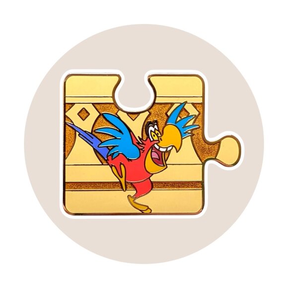 Aladdin Disney Pin: Iago Character Connection Puzzle